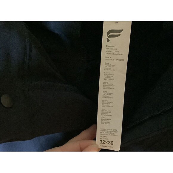 Fabletics The Only Pants Chino Men’s Medium 32x30 Stretch Blue - Picture 4 of 6
